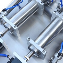 Liquid Paste Filling Machine Horizontal Pneumatic 50-500ml 800W Double Head