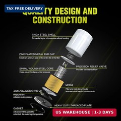 136-7848 Oil Filter for To-ro Timecutter Zero Turn Mower Replacement | 120-4276