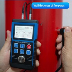 Digital Ultrasonic Thickness Meter Tester Testing Gauge 0.8-500MM Steel Plastics