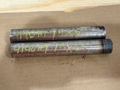 4140 Hot Rolled Steel Bar Round Stock Heat Treated 1” OD x ~6” Lot of 2
