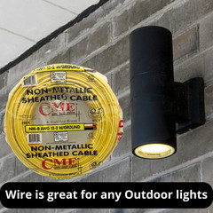 CME WIRE & CABLE 12/2 + GROUND COPPER BUILDING WIRE, NM-B CABLE, 250-FEET