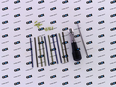 1.5mm Mini Adaption Plates w/ Cross Drive Screws 71 Pcs Set Titanium Grade V