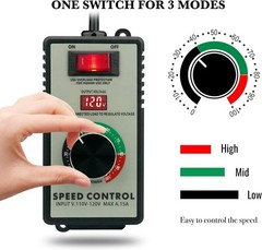 4000W AC Motor Speed Controller 110-120V 15A Voltage Regulator Variable Switch