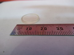 OPTICAL FLAT ZERODUR MINI LENS OPTICS AS PICTURED &3K-FT-42