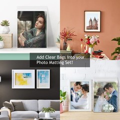 50 Pack 5×7 Clear Photo Print Sleeves Acid-Free Crystal Clear Photo Art Storage