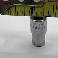 Craftsman 6mm Socket 1/4 Drive 6 Point Series VV 43502 Made in USA Vintage Tool