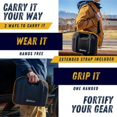 MeEazy Hard Case, Protective Custom-Fit Padded 12.8x11x5.9 inches, black
