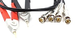 Kelvin LCR Test Tester Probe Lead Clip Cable With 4 BNC For LCR Meter Terminal