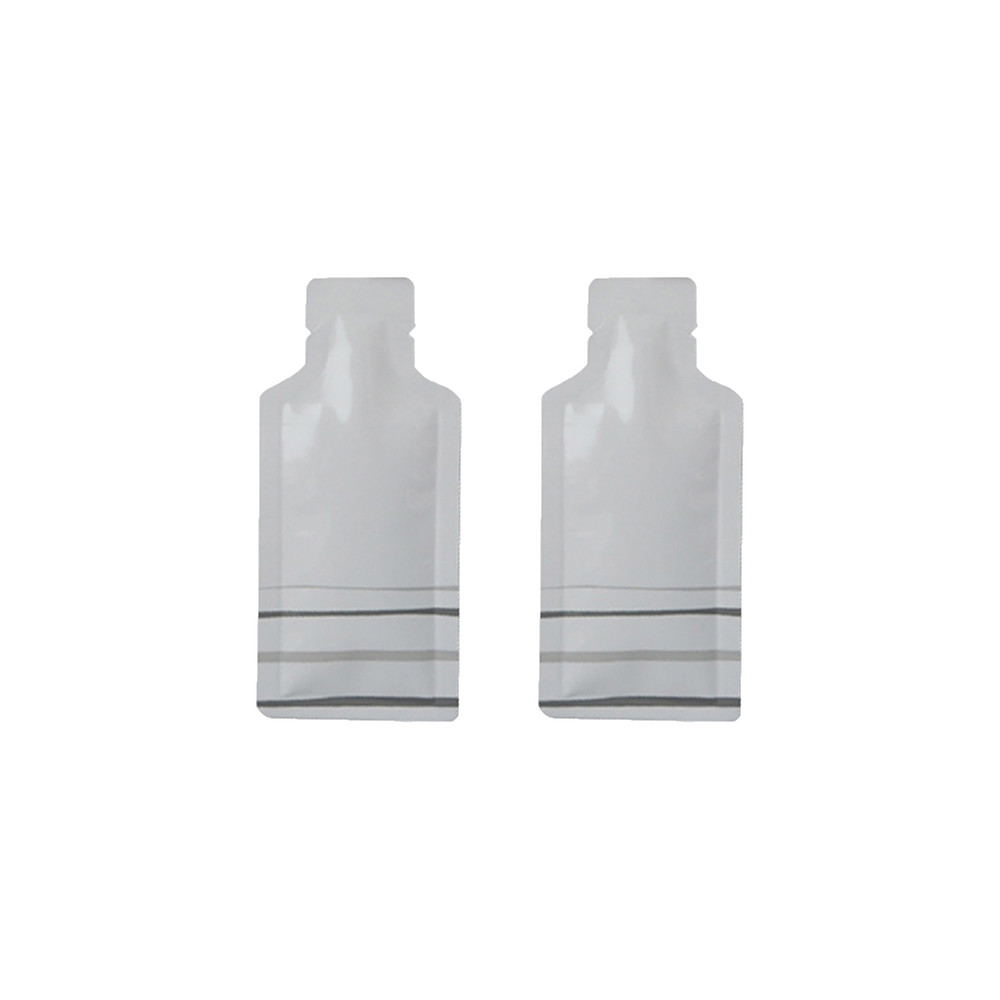 200 White/Gray Striped Aluminum Retail Packaging Pouch for Creamy Peanut Butter