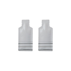 200 White/Gray Striped Aluminum Retail Packaging Pouch for Creamy Peanut Butter