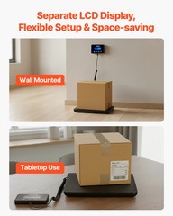 VEVOR 440 lbs Digital Postal Scale 0.35 oz/3.5 oz Dual Accuracy Shipping Scale