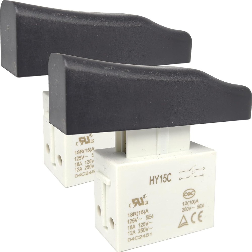HY15C Lock on Push Button Switch Screw Terminals 18A 125V 12A 250V Bauer Rotary