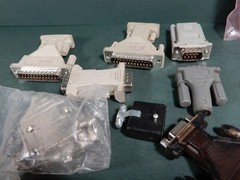 Huge Lot of 485 422 Communication Null Modem and Other Adaptors DB25 DB9 Lot!
