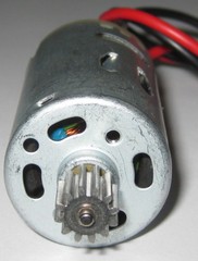 6V DC High Speed Electric Motor with 12 Tooth Pinion Gear and Wires – 13,000 RPM