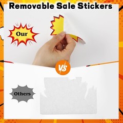 Garage Sale Stickers Disposable Yard Sale Price Stickers 2″x 3″& 3″x 4″