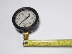 Span Instruments 1511154 LFS220-100-PSI-G 2-1/2″ Pressure Gauge 0-100PSI Bott…
