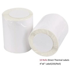 10 Rolls of 250 4×6 Direct Thermal Shipping Labels For Zebra Eltron ZP450 LP2844