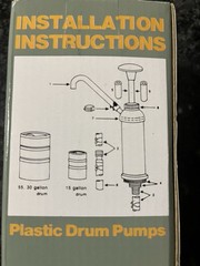 Impact 8-oz. Drum Pump model 2202 Pail Pump Fits 5, 15, 35, 55 Gallon 3/4” -2”