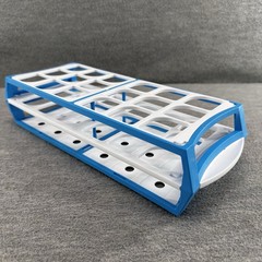SIMPORT – Scientific Blue & White Tube 25 TO 30mm Tubes Multi Rack