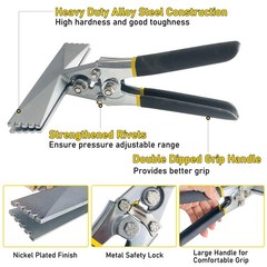 Sheet Metal Hand Seamer 6 Inch Straight Jaw Bender Tool NonSlip Handle