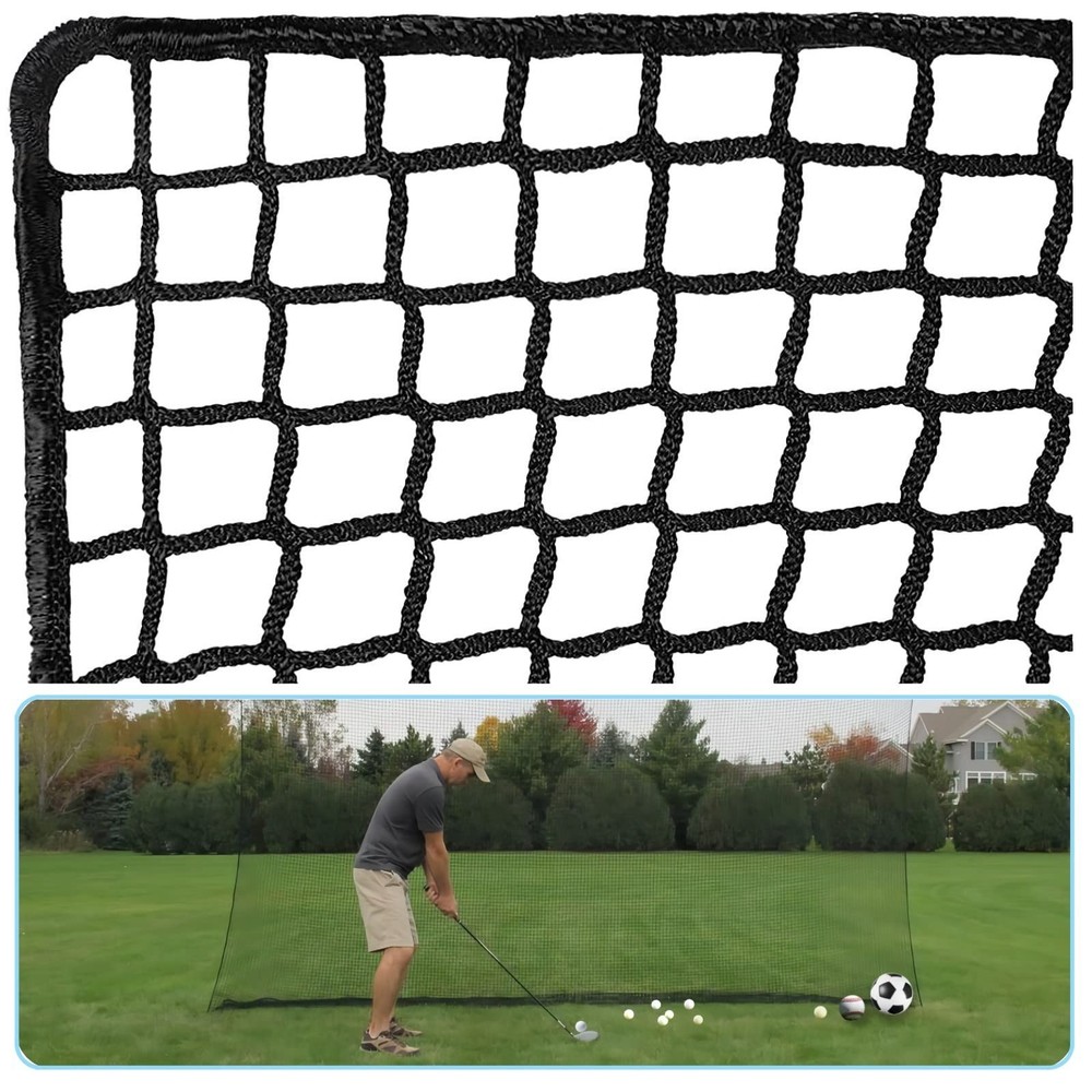 IUZEAI Golf Practice Net – Heavy Duty Nylon Netting, 10x10ft/10x15ft/10x20ft