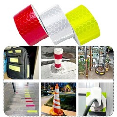 3 Rolls Reflective Tape Outdoor Waterproof, Reflective Warning Tape, Trailer Ref