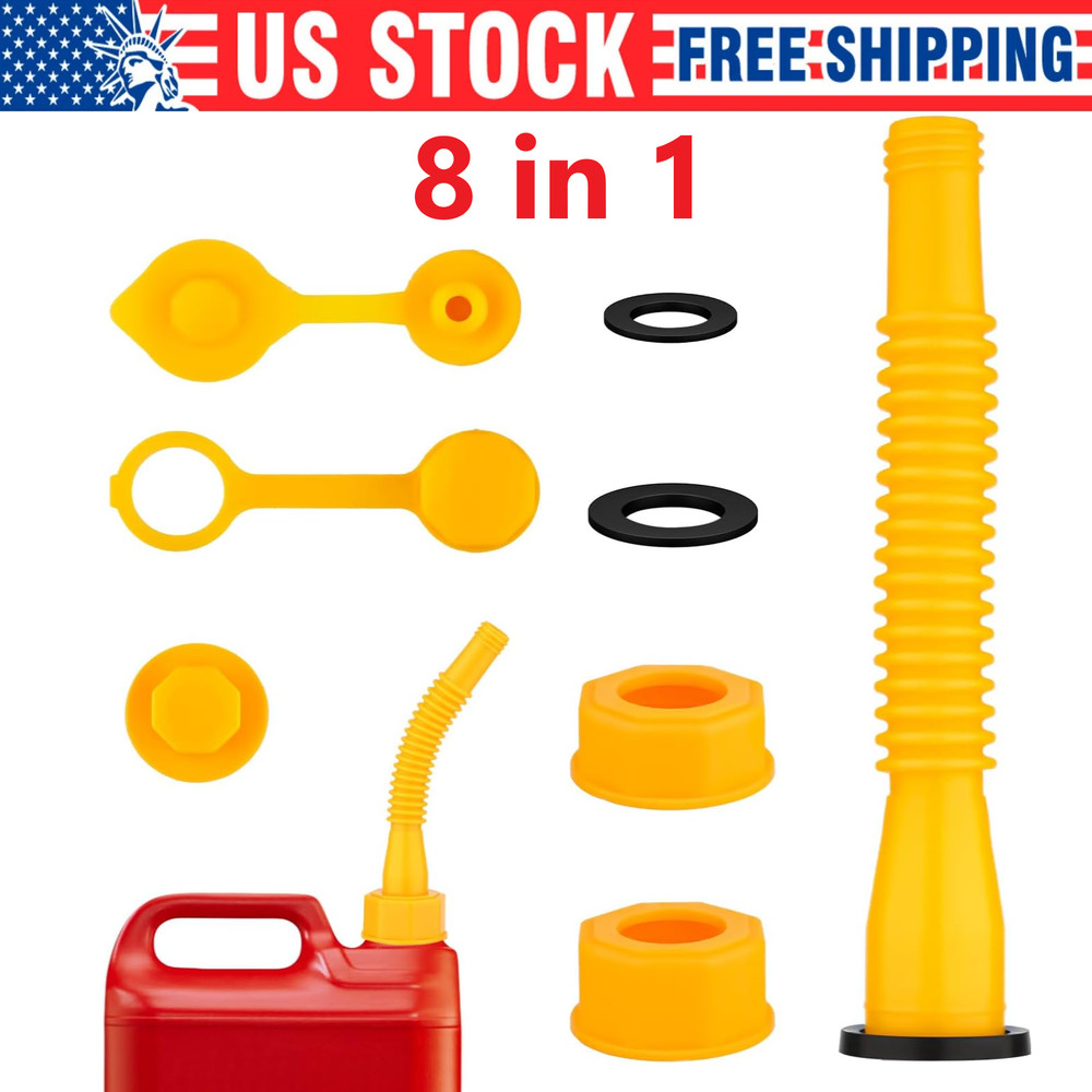 Replacement Gas Can Spout Nozzle Vent Kit for Plastic Gas Cans Old Style Cap