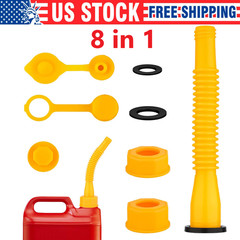 Replacement Gas Can Spout Nozzle Vent Kit for Plastic Gas Cans Old Style Cap