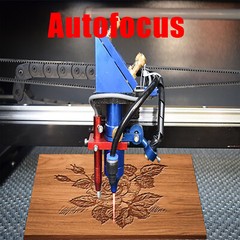 Autofocus 35×55 130W Co2 Laser Engraver Cutter+CW5200 Water Chiller+Rotary Axis