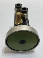 Clippard PB-1-GN 3-Way Palm Button Valve w/ Fittings & Exh Filter