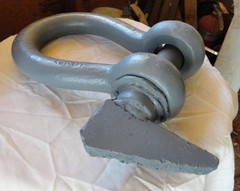LARGE 1 3/4″ SWL 32 TON USED KNOCK OUT SHACKLE 1 3/4″ PIN 32 POUNDS FREE SHIP