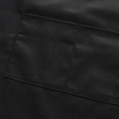 1-100X Unisex Black Bib Aprons with 2 Pockets for Chef Waiter Kitchen Restaurant
