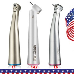 NSK Style Dental 1:1 1:4.2 1:5 fibra óptica LED Contra ángulo Pieza de mano USA