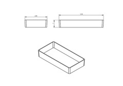 32pc 3×6″ Drawer Organizer Bins Modular Storage Hardware Craft Toolbox System