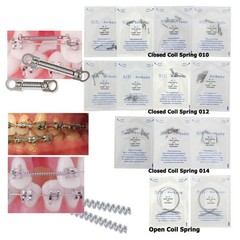180mm Dental Orthodontic Niti Open Closed Coil Spring Arch Wire 010 012 6/9/12mm