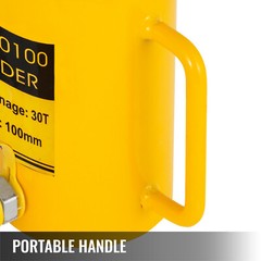 Hydraulic Cylinder Jack 30Ton 4″ Stroke Hollow Localfast 100mm/4inch Ram Metal