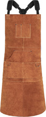 Leather Welding Apron with 6 Pockets – Heat & Flame-Resistant Apron, 24” X 42”