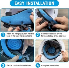 Hard Hat Sweatbands Sweat Band for Safety Helmet Washable Hard Hat Cooling Liner
