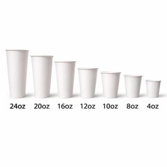 Sierra 8oz Paper Hot Cups, 1000 Count Disposable Coffee Cups, 20 Packs of 50