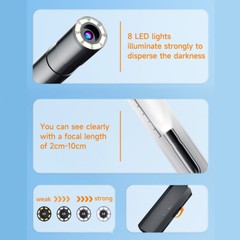 8LED Endoscope Inspection Camera Flexible Video Cam for iPhone iOS Android Phone