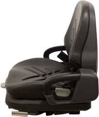 Universal Black Vinyl Forklift Suspension Seat fits Doosan etc