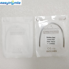 Dental Ortho Super Elastic Niti/Stainless Steel Arch Wire Round Nature Form 10Pk