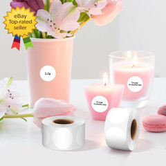 1 Inch White Dot Stickers 500 Pcs Round Color Coding Labels Self Adhesive Dots