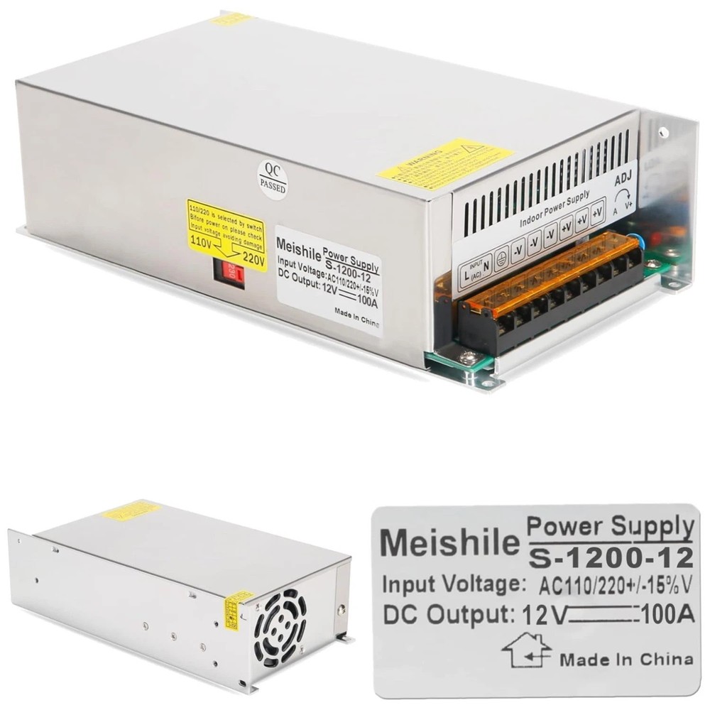 Industrial 12V 100A 1200W Transformer Converter