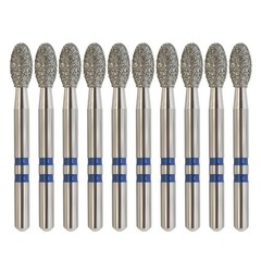 Dental Diamond Burs Zirconia Cutting Egg Football High Speed Friction Grip Bur