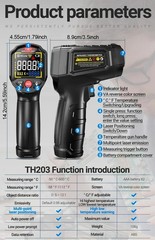 LCD Digital Non-contact Laser IR Infrared Thermometer Temp Meter Temperature Gun