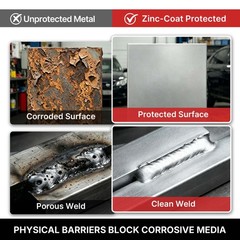 LAUCO Zinc Coat Weld-Thru Primer 15.5 oz, Pack of 6, Zinc Rich Spray for Welding