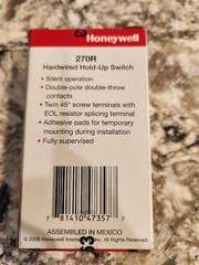 Honeywell 270R Hardwired Hold-Up Switch NEW SEALED BOX