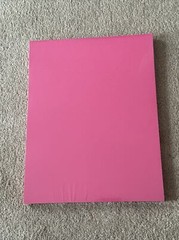 8.5 x 11″ Pink Bright Color Card Stock Paper – 65lb Cover – 50 Sheets Per Pack