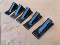 5 pcs of Box blade scape blade ripper shanks points tips for 3/4″ thick shank